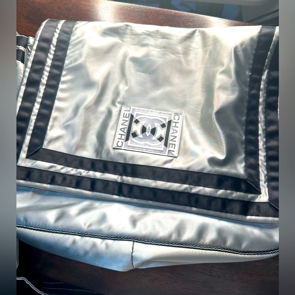 Chanel - satin - sports line crossbody messenger bag